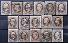 US Stamp Collection 1882 10c Jefferson Lot of 16 Scott # 209 Used