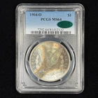 1904-O $1 MS64 PCGS CAC Toned Morgan Silver Dollar - Beautiful Rainbow Toning