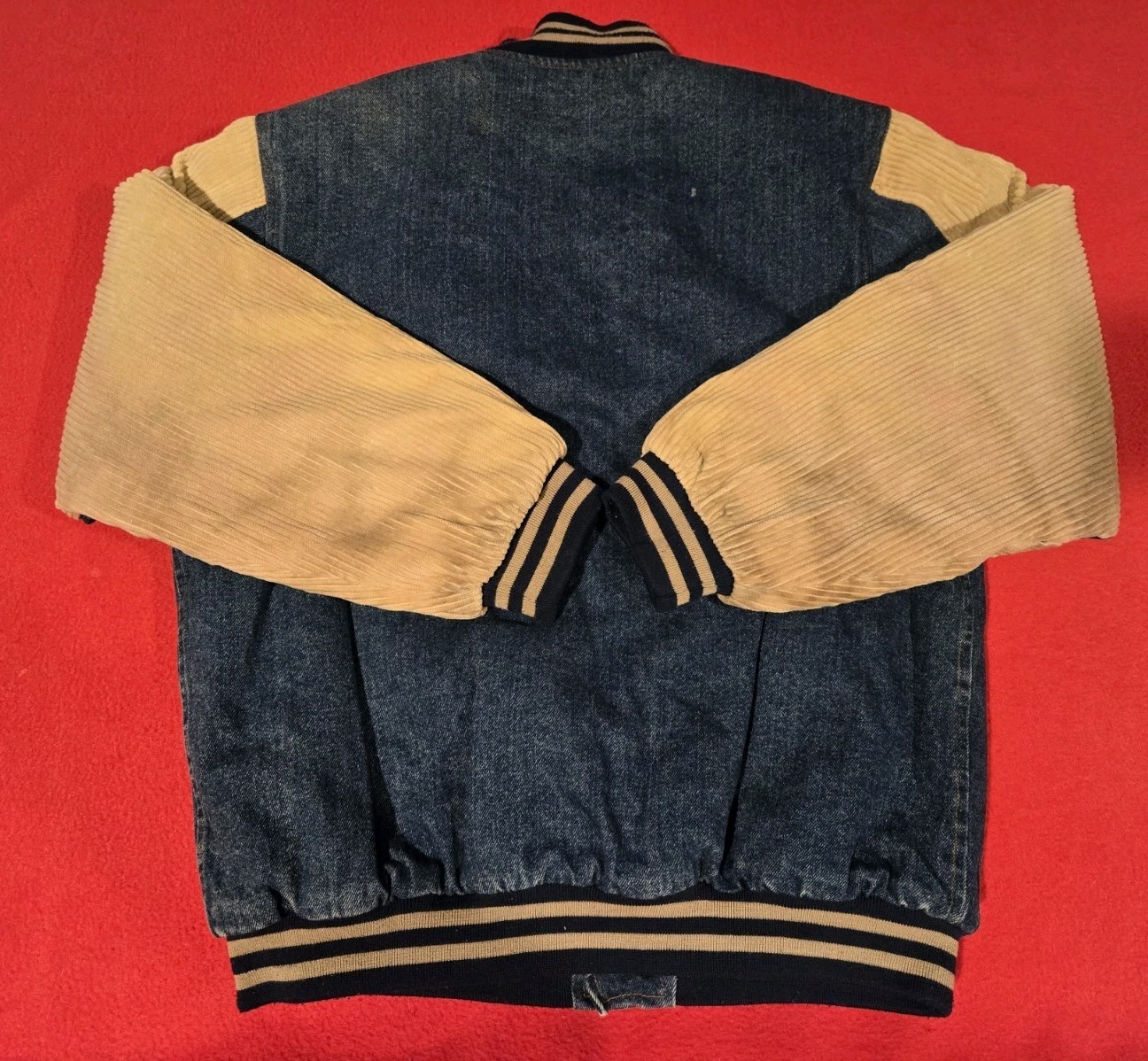 Vintage Basic Editions Denim Jacket With Corduroy… - image 12