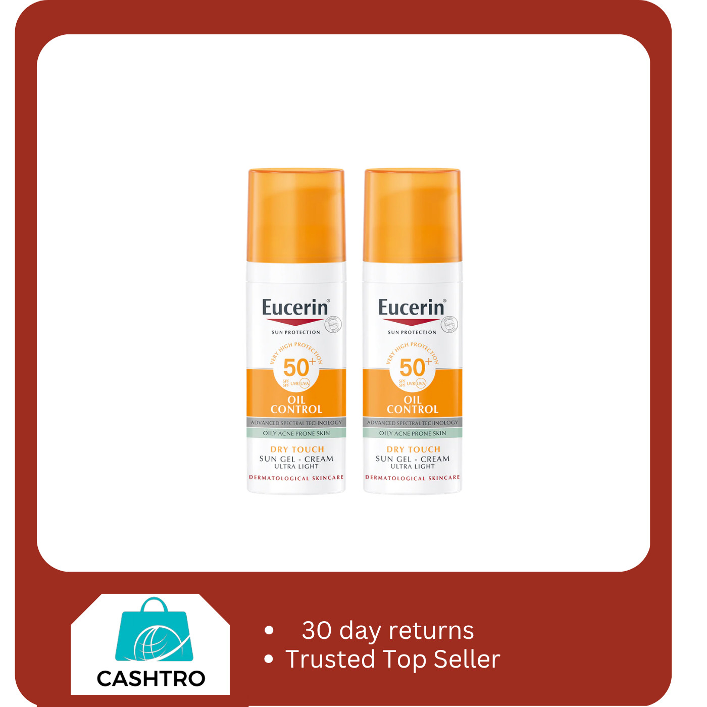 Eucerin Oil Control Sun Gel-Cream Dry Touch SPF 50+ 50ml 100% ORIGINAL ⭐⭐⭐⭐⭐ - Image 7