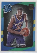 2017 Panini Donruss Rated Rookies Holo Green & Yellow Laser Davon Reed #169 0b0