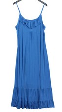 Monsoon A-Line Maxi Dress UK22 in Blue