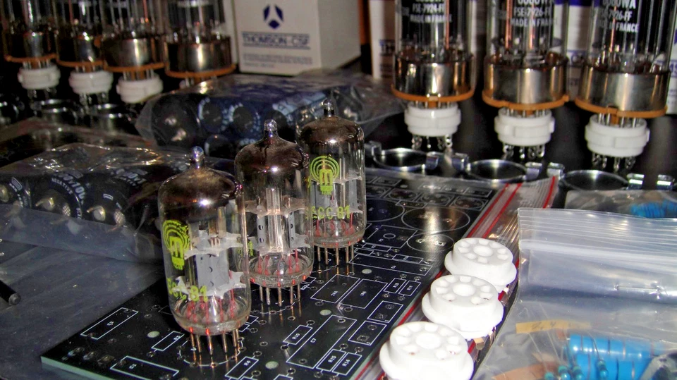 OTL amplifier 2 x 30 Watt. Circlotron, tube amplifier, 2 x Monoblocks. Revised! - Bild 3 von 4