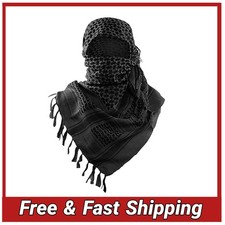 Tactical Shemagh Scarf 100 Cotton Military Keffiyeh Desert Head Wrap Men Women