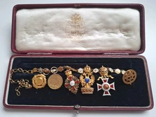 Austria-Hungarian Commander’s Collar Franz Joseph Order Set Gold Chain 1900‘
