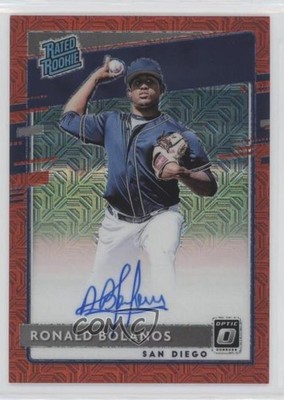 2020 Panini Donruss Optic Red Mojo Prizm 2/99 Ronald Bolanos #RRS-RB Auto 0vf5