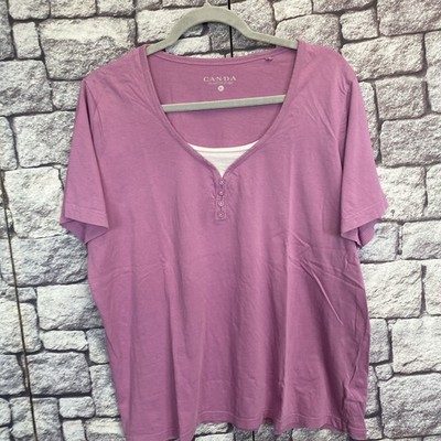 Canda ,TSHIRT Gr. xl, Damen , Lila, Basic, Freizeit,52e43 MASSE BEACHTEN!