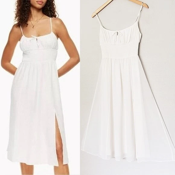 chinese dress ladies Berylove Women White Engagement Dress Halter A Line Chiffon Sleeveless Maxi  Dress