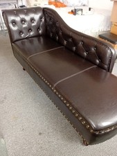 chaise lounge sofa used, black, very 🔥low price, small defect