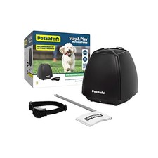 Wireless Dog Fence with Replaceable Battery Collar, Covers Up to 3/4 Acre