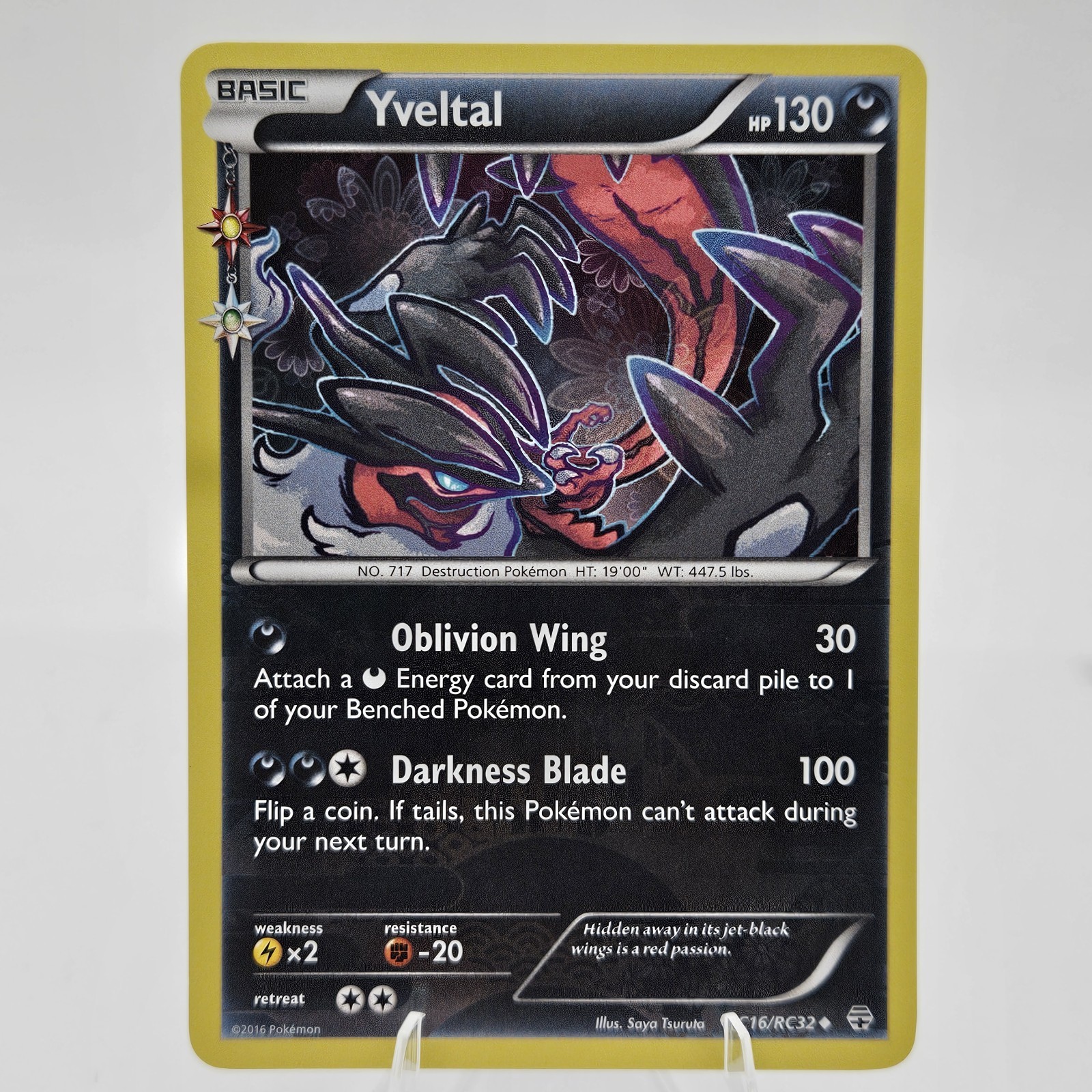 Yveltal RC16/RC32 Uncommon - Pokemon Generations Card Holo LP-NM