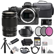 Nikon Z 7II NIKKOR Z 24-200mm f/4-6.3 VR Lens 32GB Ext Bat 3 PC Filter- Kit