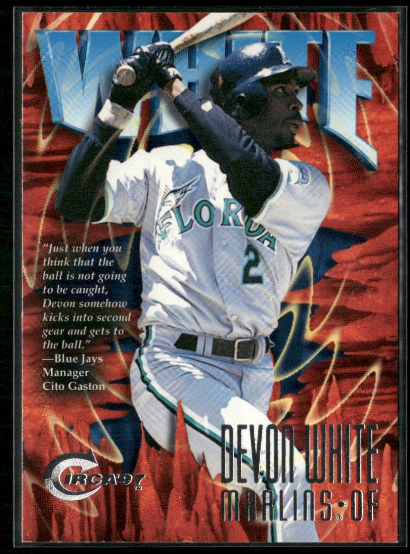 1997 Circa Devon White Florida Marlins #64
