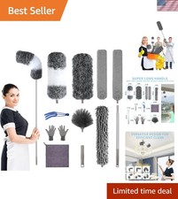Versatile 11-Piece Dust Cleaning Set: Bendable Microfiber Dusters for Home  Car