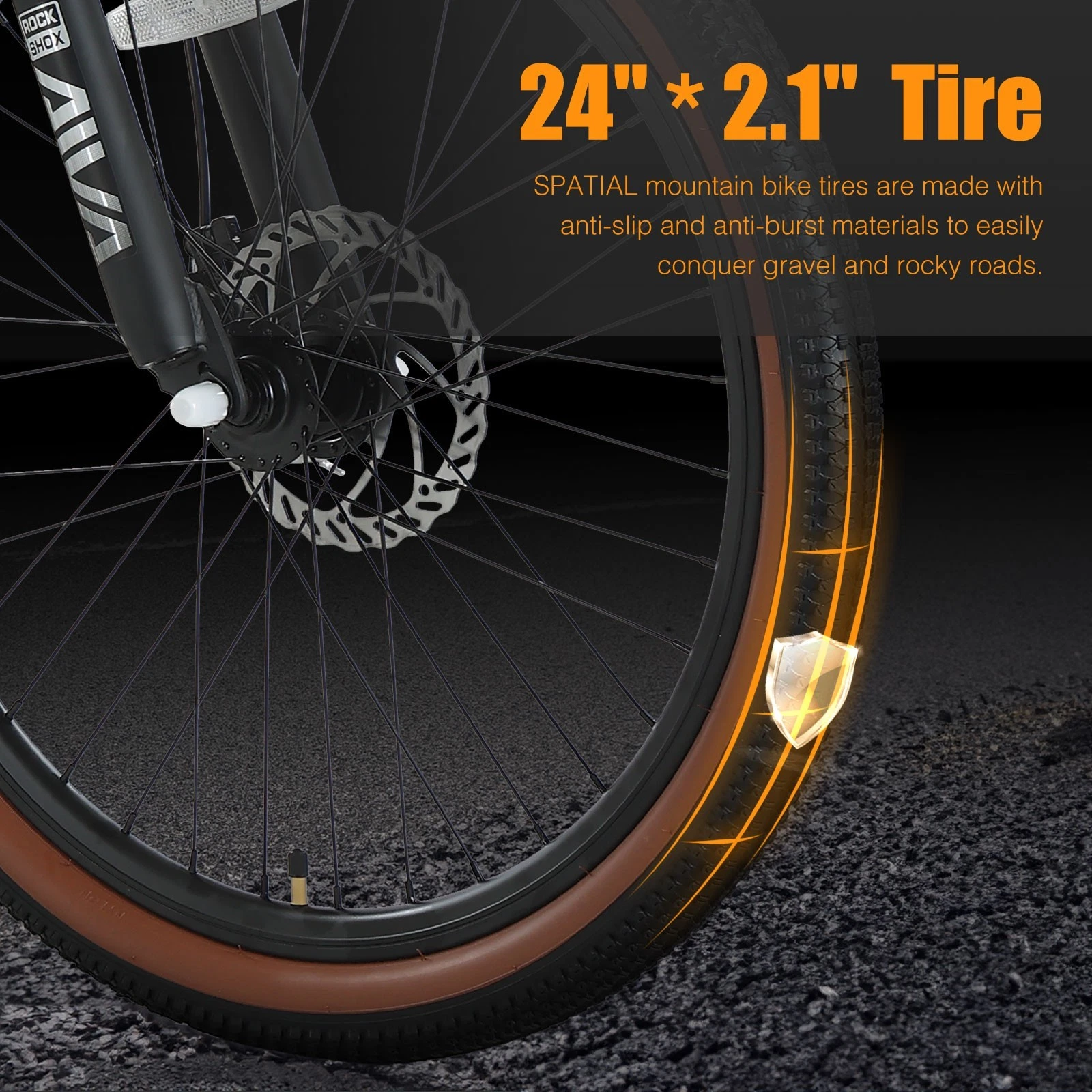 24" Mountain Bike Kids Bicycle City Bike Disc Brake for Kids 21 Speed NEW - Picture 7 of 15