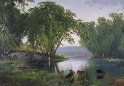 Thomas Moran On the Catawissa Creek 1862 17''x 22'' Archival Art Print