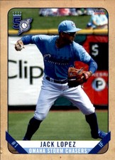 2018 Omaha Storm Chasers Choice #2 Jack Lopez Deltona Florida FL Baseball Card