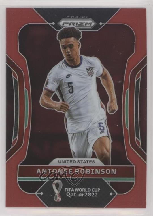 2022 Panini Prizm World Cup Qatar Red Prizm 45/399 Antonee Robinson #199 g6p