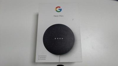 Google Nest Mini 2 Generation Smart Lautsprecher Kohle