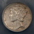 1921-D 10c Silver Mercury Dime - Original Look - Key Date - NGC VF Dets - B5146