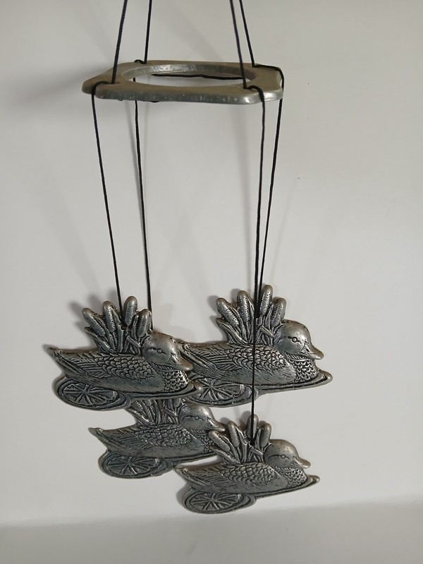 Vintage Aluminum Duck Windchime