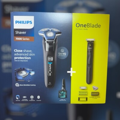 Philips S7886/78 Nass- & Trockenrasierer | Series 7000 +  Philips OneBlade