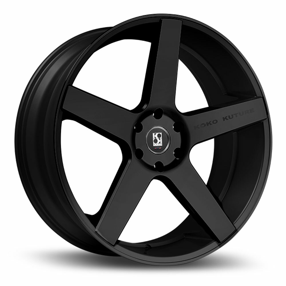 24" Koko Kuture Sardinia Black 24x9.5 Wheels Rims Fits Rolls-Royce Wraith