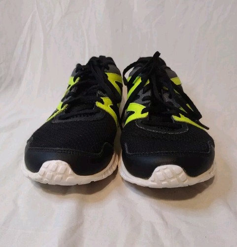 Reebok Run Supreme 2.0 Running Shoes Sneakers Mens Size 6 1/2 Black Neon Green - Picture 3 of 12