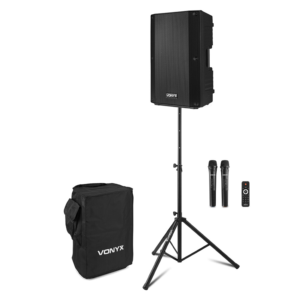 Vonyx VSA500 800W Portable PA Speaker System with Micophones