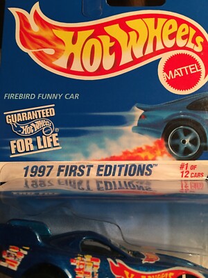 Hot Wheels 1997 First Editions Firebird Funny Car #1/12 cars