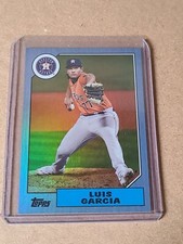 2022 Archives Base Blue Foil #257 Luis Garcia 24/25 - Houston Astros
