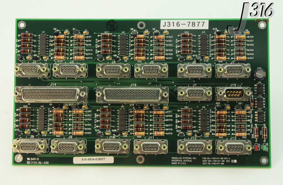 7877 NOVELLUS PCB AUTOCAL INTERFACE CONCEPT 1 & 2 BD 03-145147-00