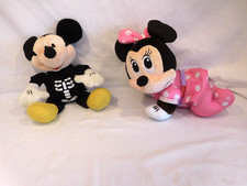 Disney Halloween Skeleton Mickey Mouse Plush Sing  Minnie Musical Touch 'n Craw