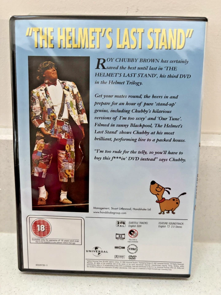 Roy Chubby Brown The Helmets Last Stand DVD Brand New Factory Sealed - Image 2 of 2