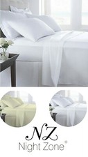 Image of Fitted Sheet 400 Thread Count Egyptian Cotton Sateen 40cm Extra Deep Bed Sheet 