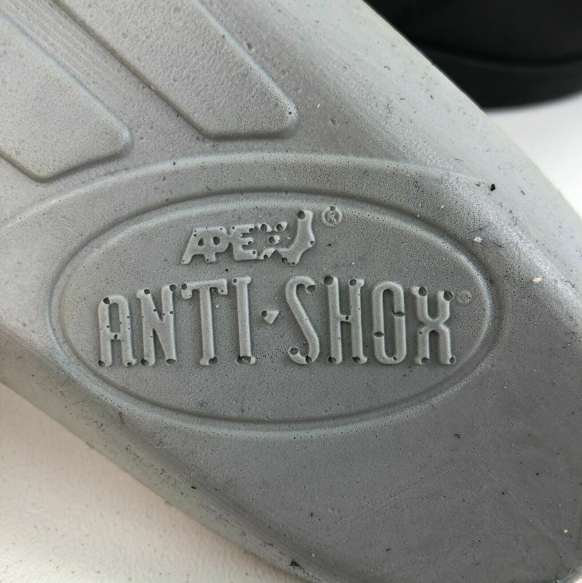 Apex Black Leather Anti-Shox Orthotic Comfort Shoes Mens  display picture 1