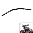 Gloss Black 1-1/4" Old School Zero Handlebar Bar Fit For Harley Softail Dyna TBW