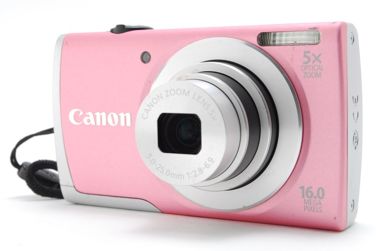 ☆Exc+5 in Box☆ Canon PowerShot A2600 Pink 16.0MP 5x Digital