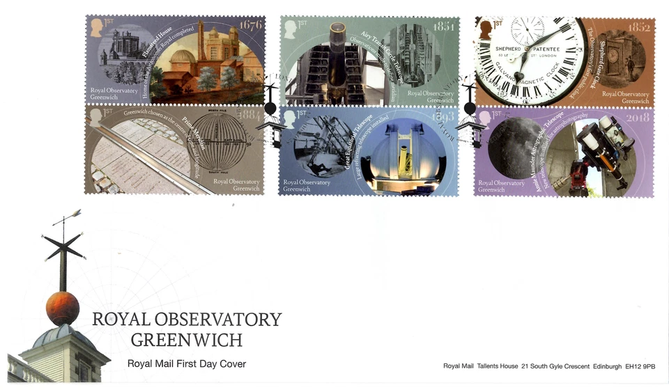 2025 GB ROYAL OBSERVATORY Set of 3 Stamps Mini Prestige FDCs 12.6.25 UNADDRESSED - Image 2 of 4