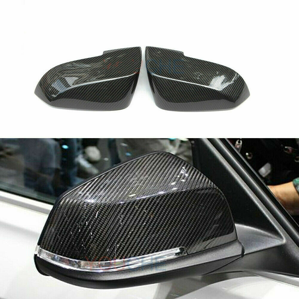 Carbon Fiber Look Side Wing Mirror Cover Caps for BMW F22 F30 F31 F32 F36 X1