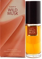 COTY WILD MUSK COLOGNE SPRAY FOR WOMEN 1.5 Oz / 44 ml DISCONTINUED!!!