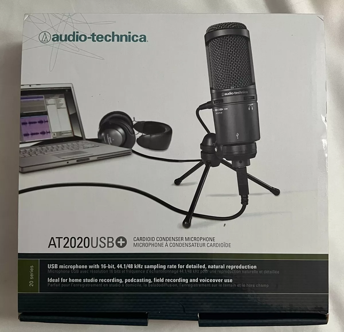 Audio Technica AT2020USB+ PLUS USB Recording Mic w/Headphone