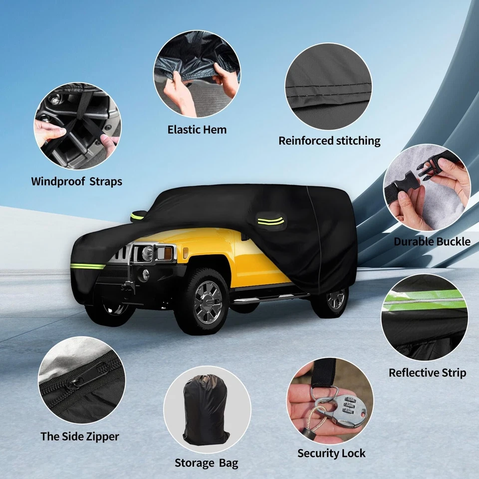 HUMMER H2 SUV 6 Layers WaterProof CAR COVER 2002-2009 - Image 2 of 4