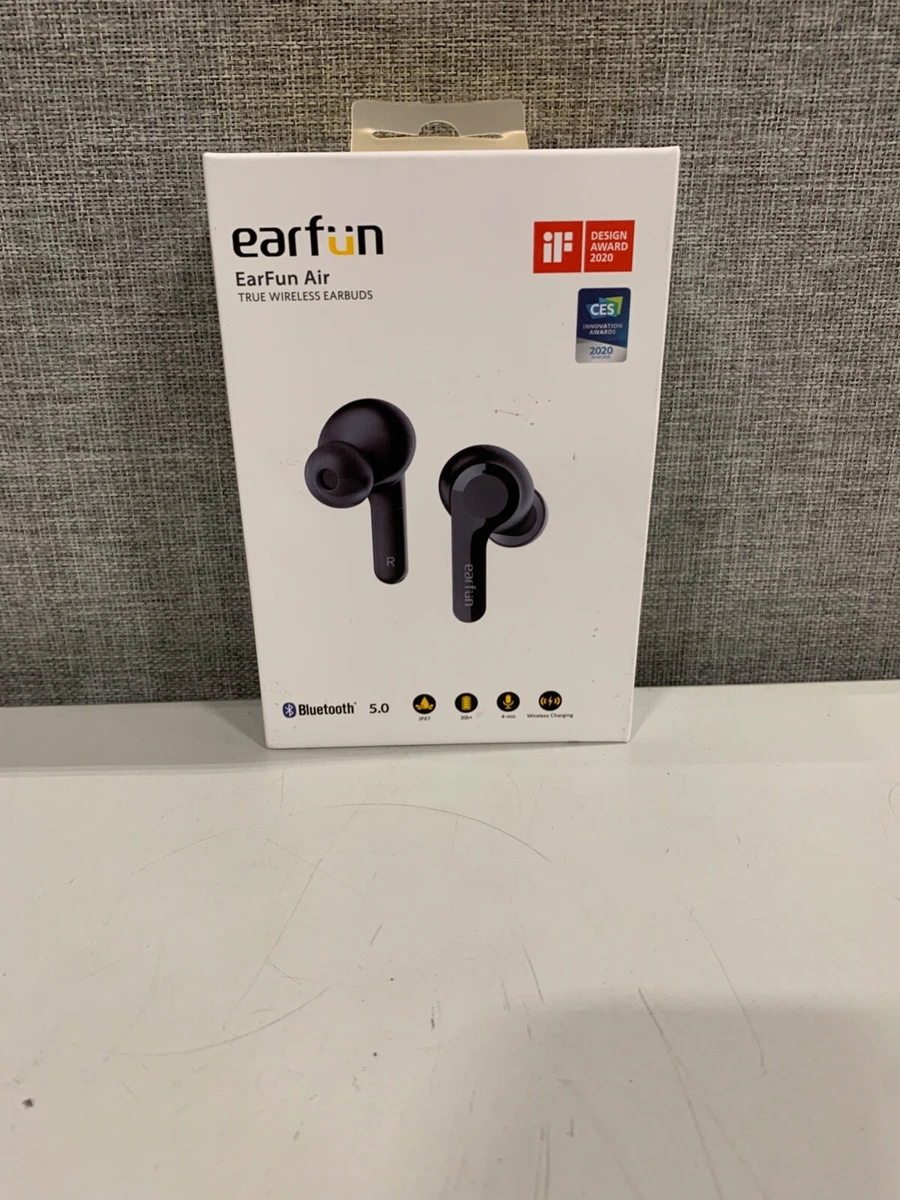 EarFun Air Earphones. 5.0. Bluetooth True Wireless Earbuds, 4 Mics, IPX7.