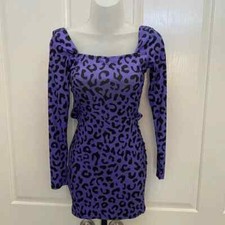 Shein Purple/Black Animal Mini Dress 2