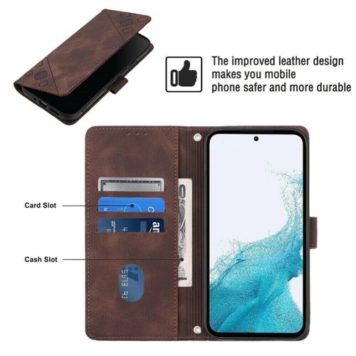 For Samsung A05S A15 A55 A54 A14 A06 Shockproof Case Flip Leather Wallet Cover - Picture 32 of 49