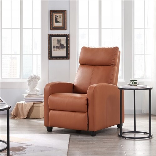 Recliner Armchair Sofa Chair Modern Single Leather w/Padded Seat for Living Room - Picture 2 of 12