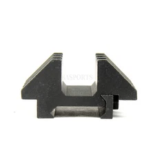 Dual 45 Degree Offset Double Side 4 Slots Scope Mount 20mm Weaver Picatinny Rail