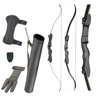 [SPECIAL] SET RAGIM Black LARP - 66 Zoll - 18-32 lbs - Recurvebogen