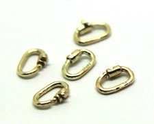 Kaedesigns, 9ct Yellow Gold 375 Or Sterling Silver 925 Link Lock Locks 5 Units